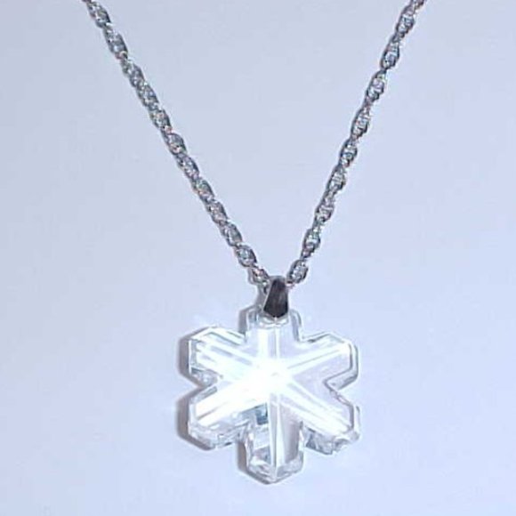 Swarovski Snowflake Pendant Necklace - Picture 1 of 3